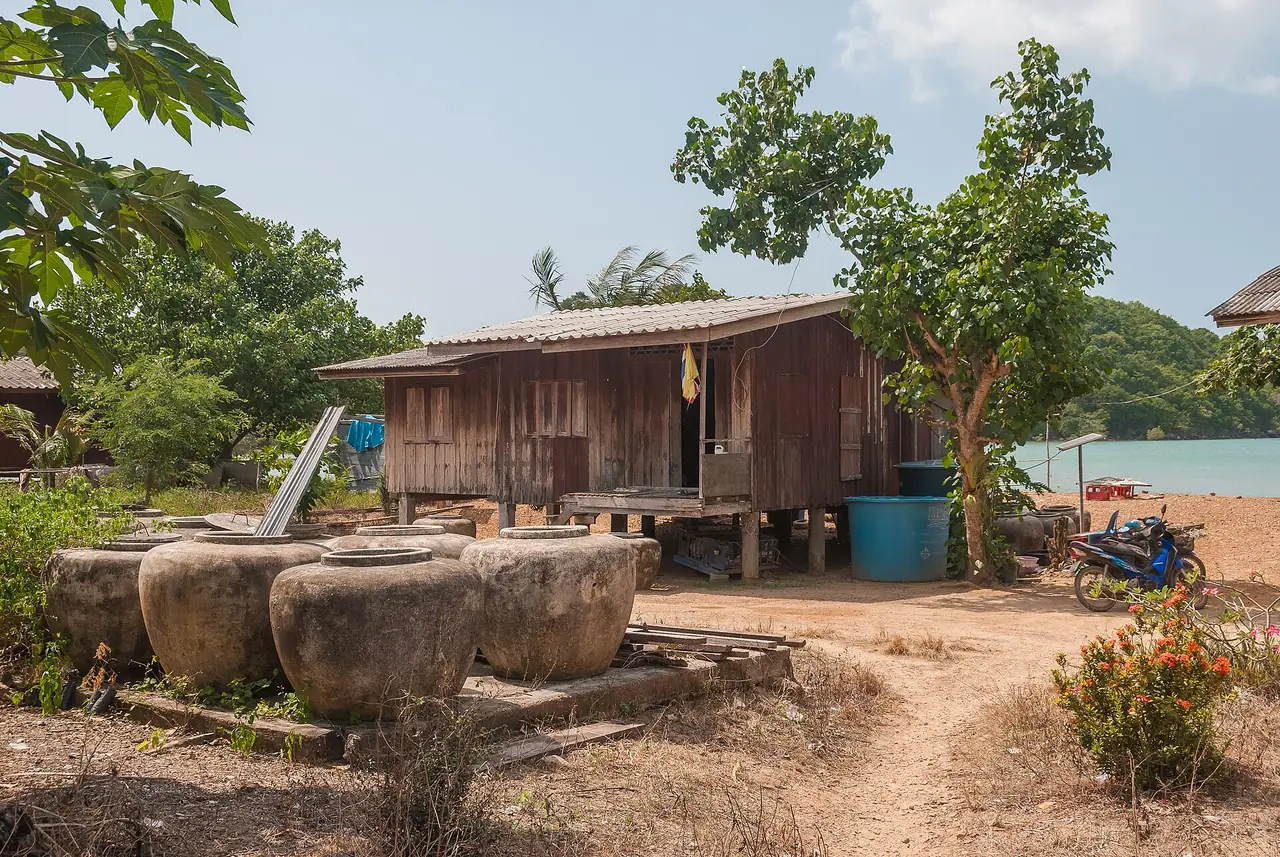 A sea-gypsy village on Ko Phaluai, Mu Ko Ang Thong National Marine Park