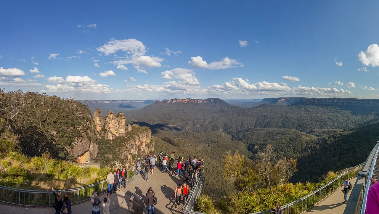 จุดชมวิว Echo Point คาทูมบา เขาบลูเมาน์เทนส์ ภาพถ่ายจาก Wikimedia Commons