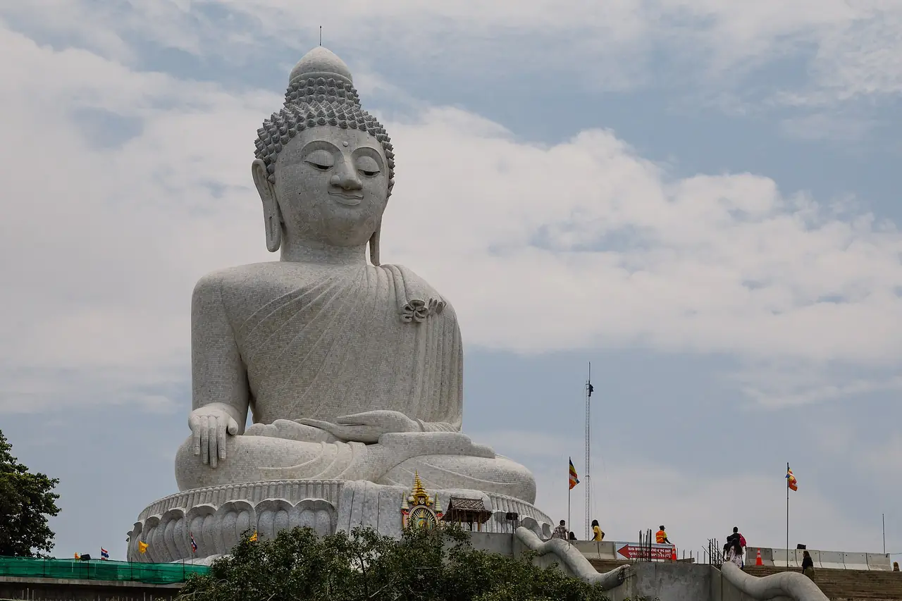 The face and upper body of the Big Buddha, Phuket