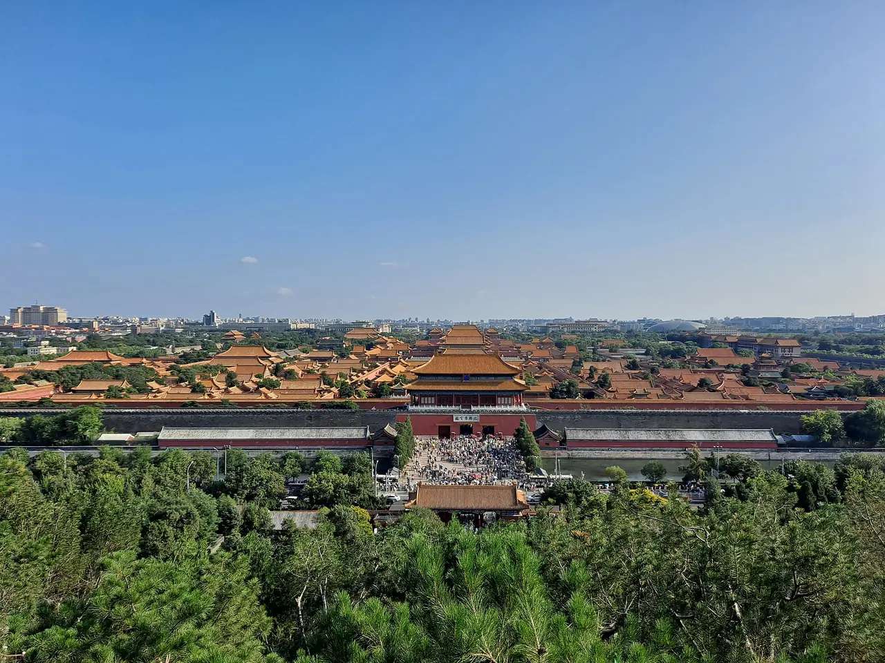 พระราชวังต้องห้ามมองจากสวนจิ่งซาน ภาพถ่ายโดย EditQ