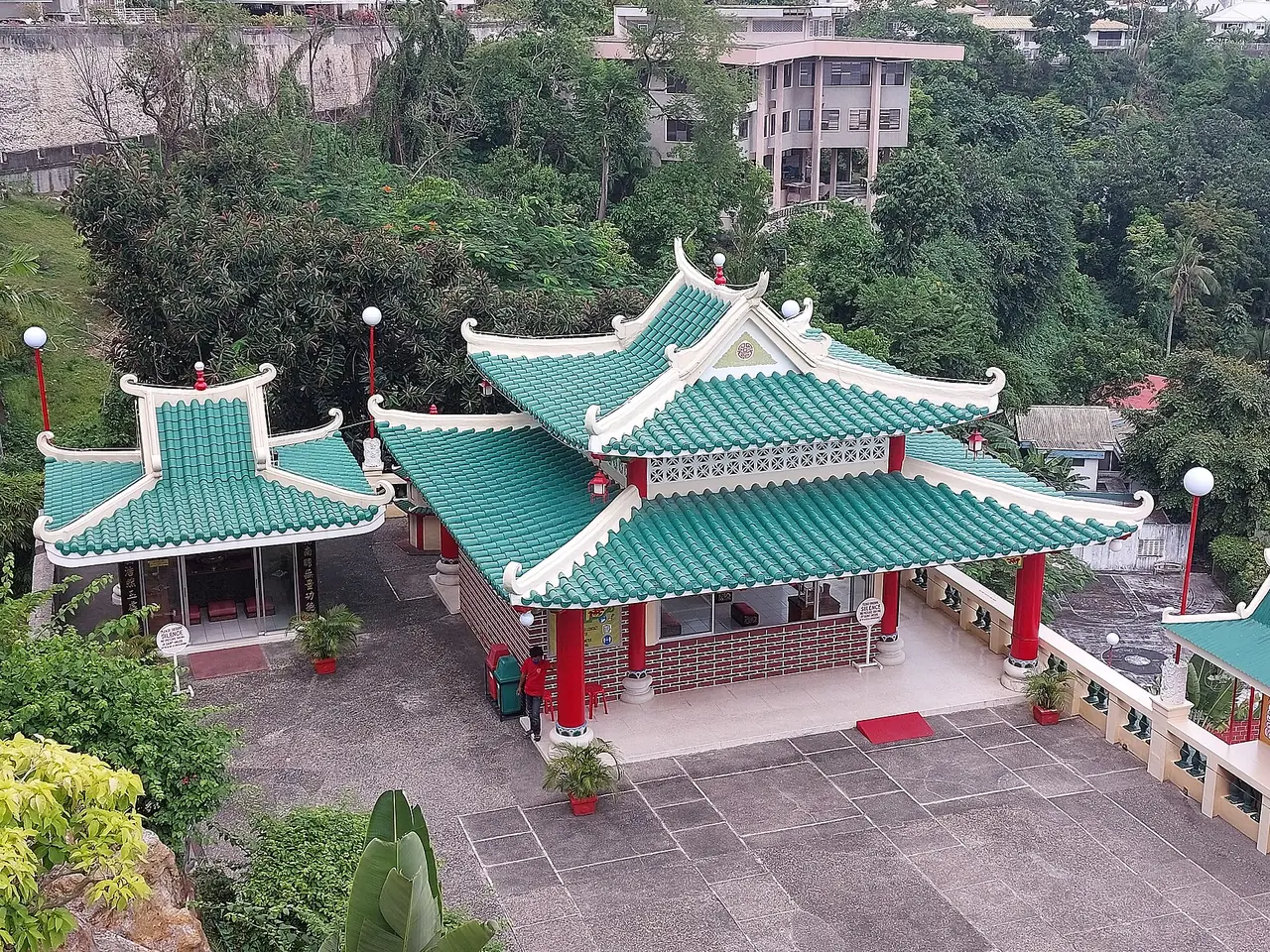 ศาลเจ้าวัดเต๋าเซบู (Cebu Taoist Temple) มองจากด้านบน