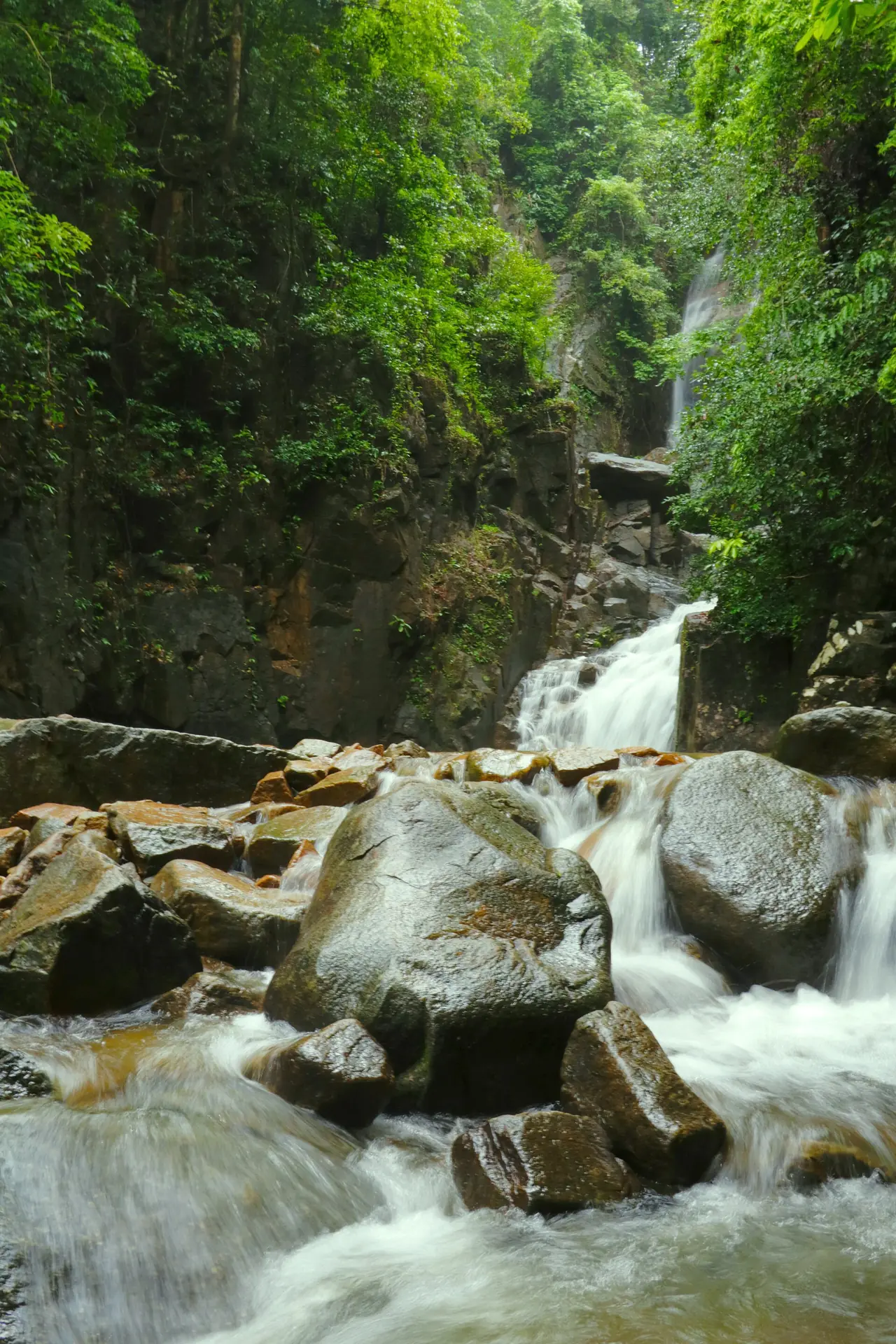 น้ำตกพลิ้วในวันฝน จันทบุรี ภาพถ่ายจาก Wikimedia Commons (Supanut Arunoprayote, CC BY-SA 4.0)