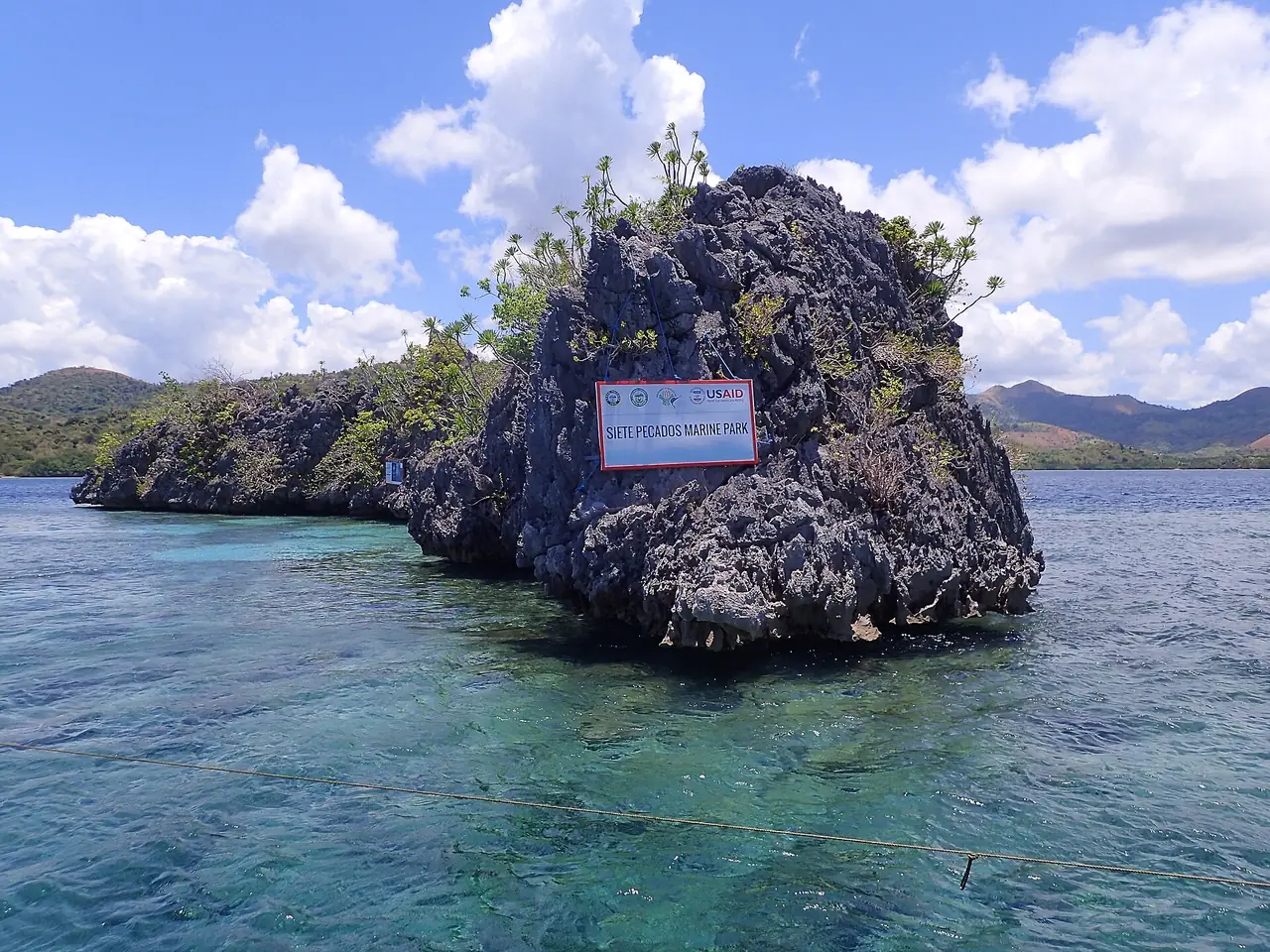 หมู่เกาะ Siete Pecados เขตสงวนทางทะเลใกล้เมืองโครอน ภาพบรรยากาศ