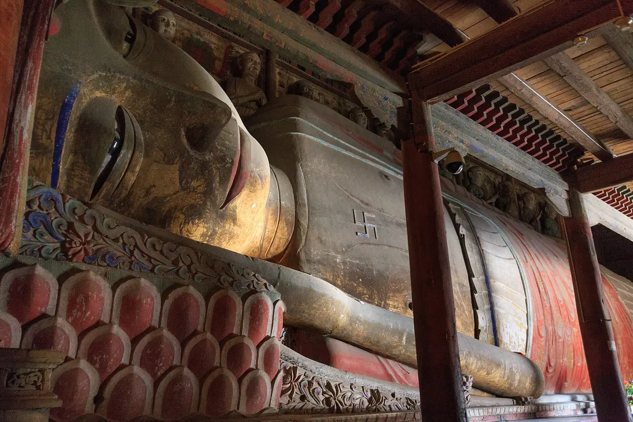 วัดต้าโฝ่ ตัวเมืองเก่าจางเย่ ภาพถ่ายโดย Zhangzhugang