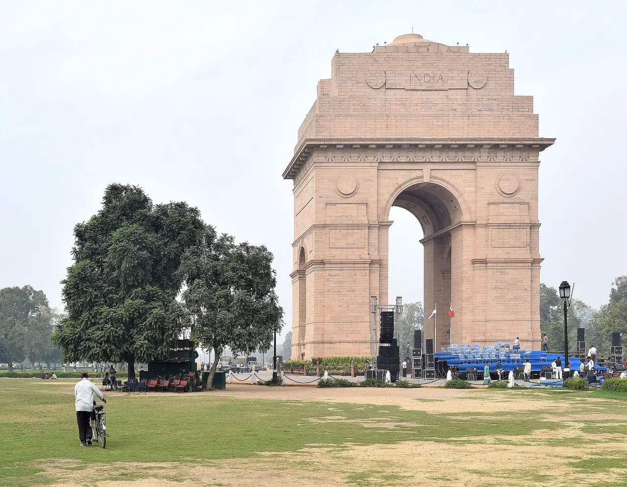 อนุสรณ์สถานอินเดียเกต (India Gate) ในนิวเดลี ภาพถ่ายจาก Wikimedia Commons