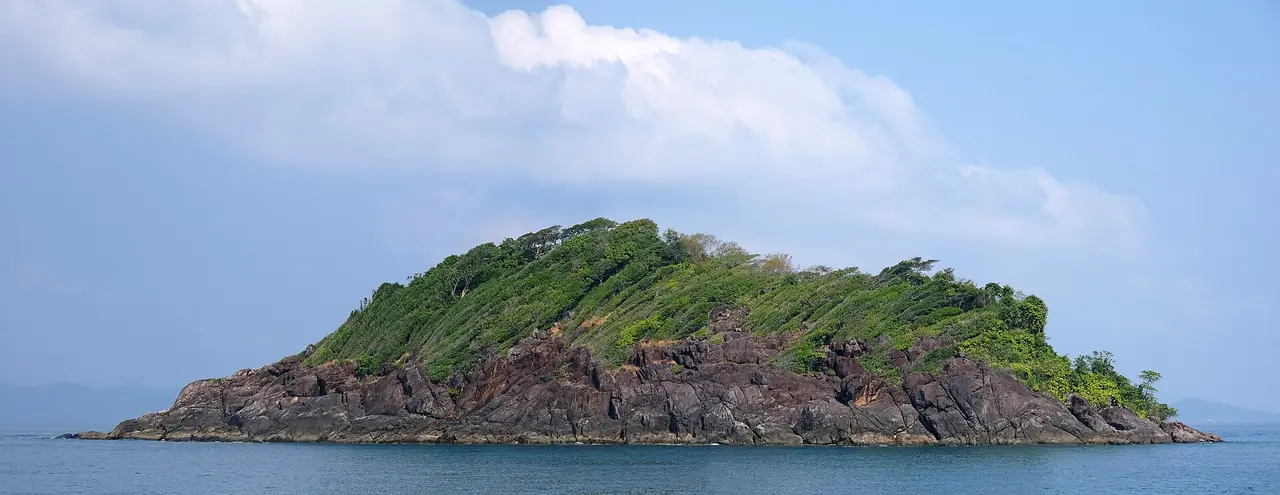 เกาะหินเล็กมีป่าเขียวด้านบน อยู่ข้างเกาะรัง ตามคำบรรยายภาพบน Commons ภาพของ kallerna จาก Wikimedia Commons ใช้เป็นภาพประกอบเกาะรอบเกาะรัง ไม่ใช่เกาะที่อยู่ใกล้เกาะกูด