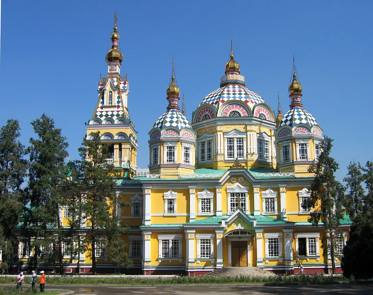 วิหาร Zenkov ในอัลมาตี ภาพถ่ายจาก Wikimedia Commons