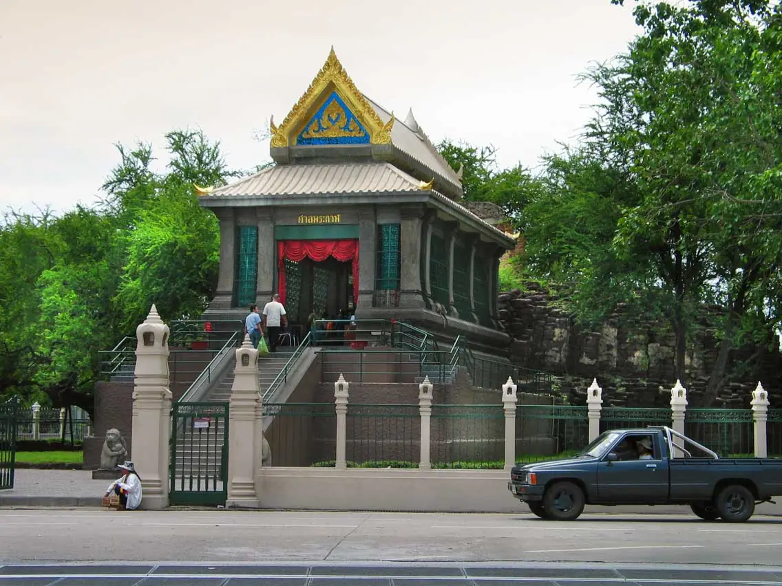 San Phra Kan shrine near Phra Prang Sam Yot in Lopburi