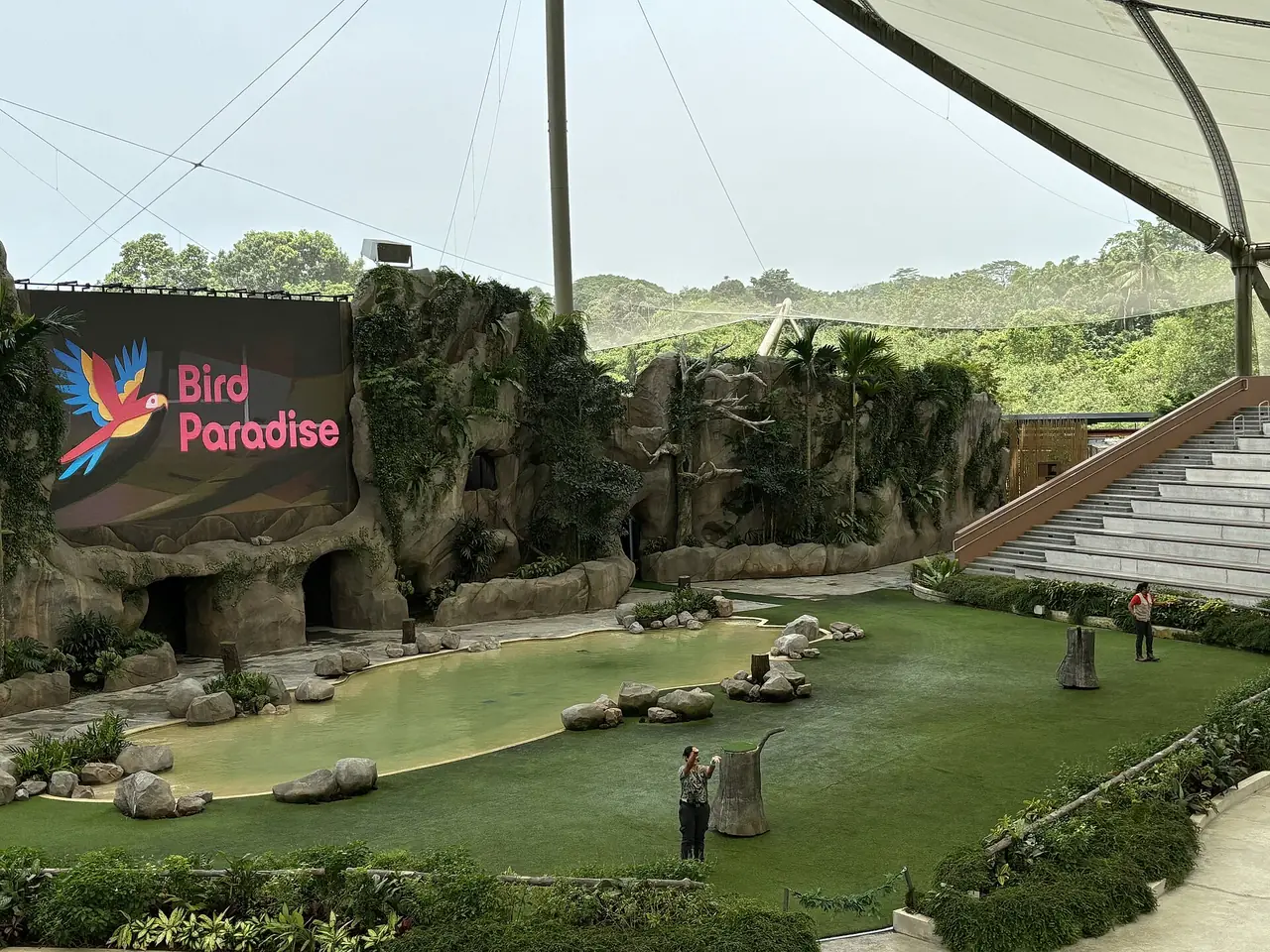 สนามแสดง Wings of the World ที่ Bird Paradise