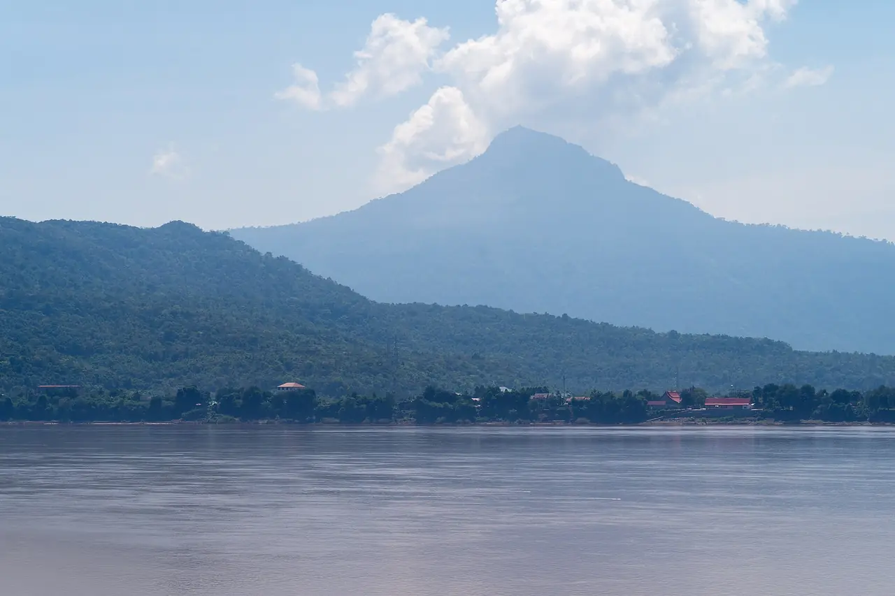 แม่น้ำโขงที่เมืองปากเซ (ภาพบรรยากาศ)