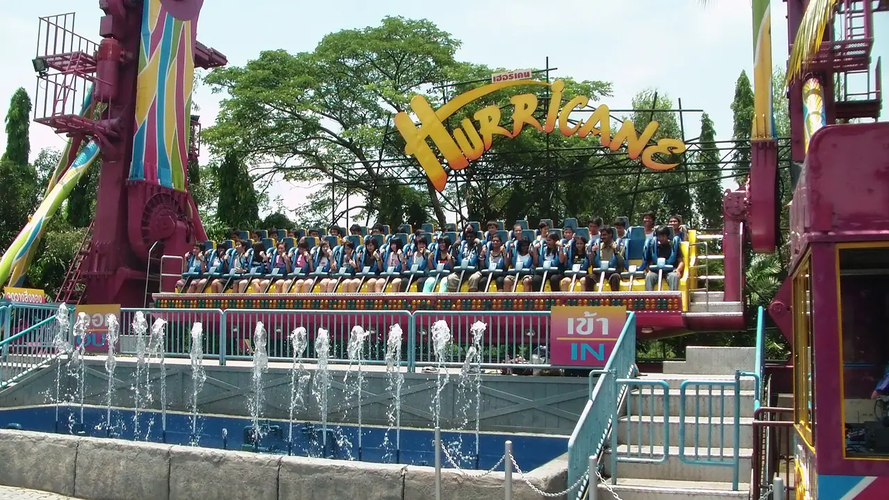 The Hurricane ride at Dream World amusement park in Thanyaburi district
