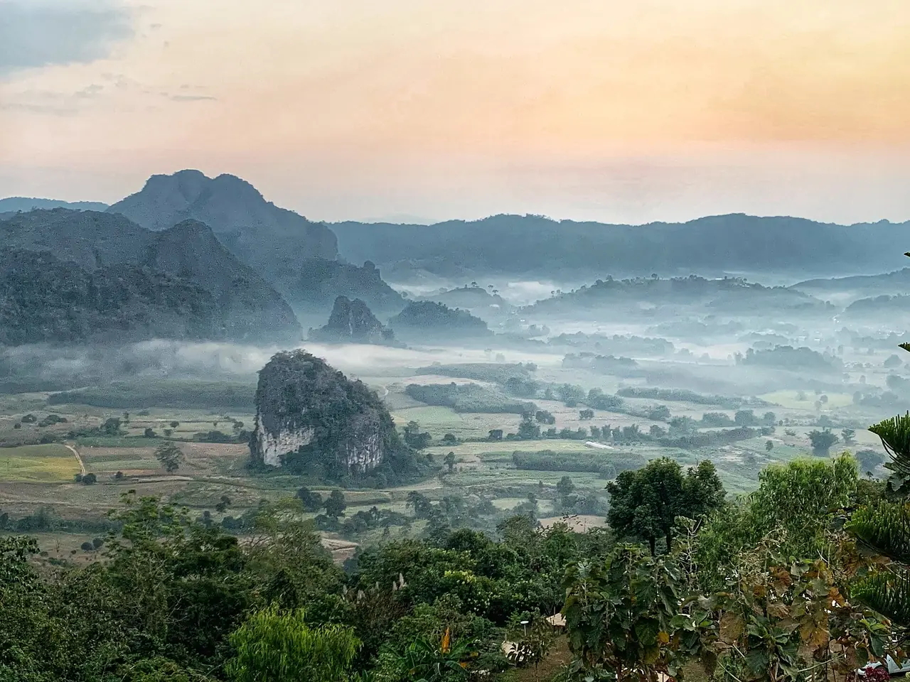 ภูลังกา พะเยา ภาพของ Chainwit. จาก Wikimedia Commons ใบอนุญาต CC BY-SA 4.0 คำบรรยายบน Commons ว่า Phu Langka Forest Park, Phayao