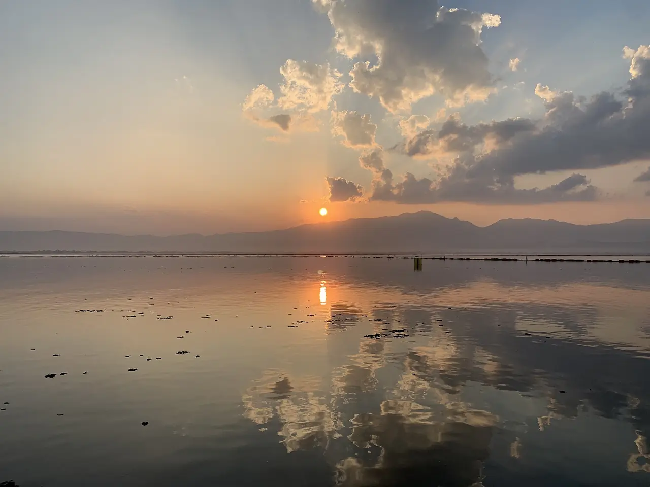 Kwan Phayao at sunset, Phayao town