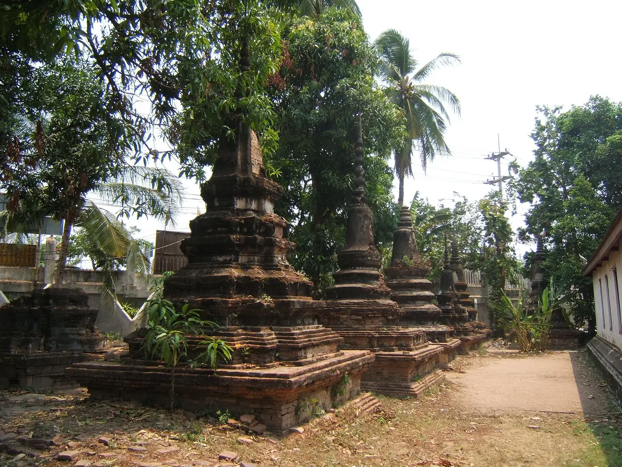 เจดีย์รายอิฐที่วัดราชบูรณะ พิษณุโลก ภาพของ media lib จาก Wikimedia Commons ตามคำบรรยายบน Commons