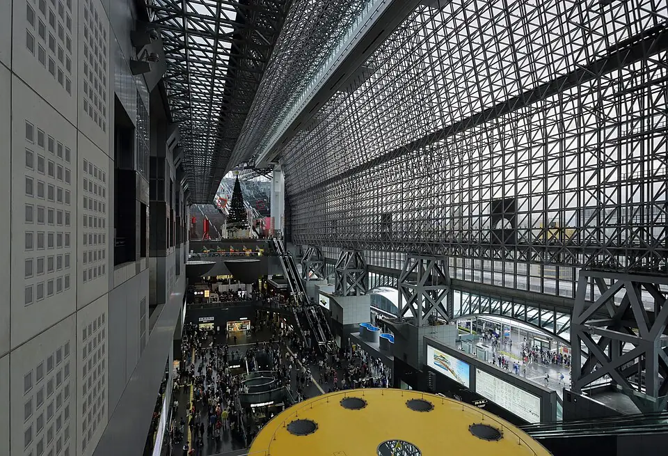 สถานีเกียวโต ภาพจากผู้ถ่ายบน Wikimedia Commons
