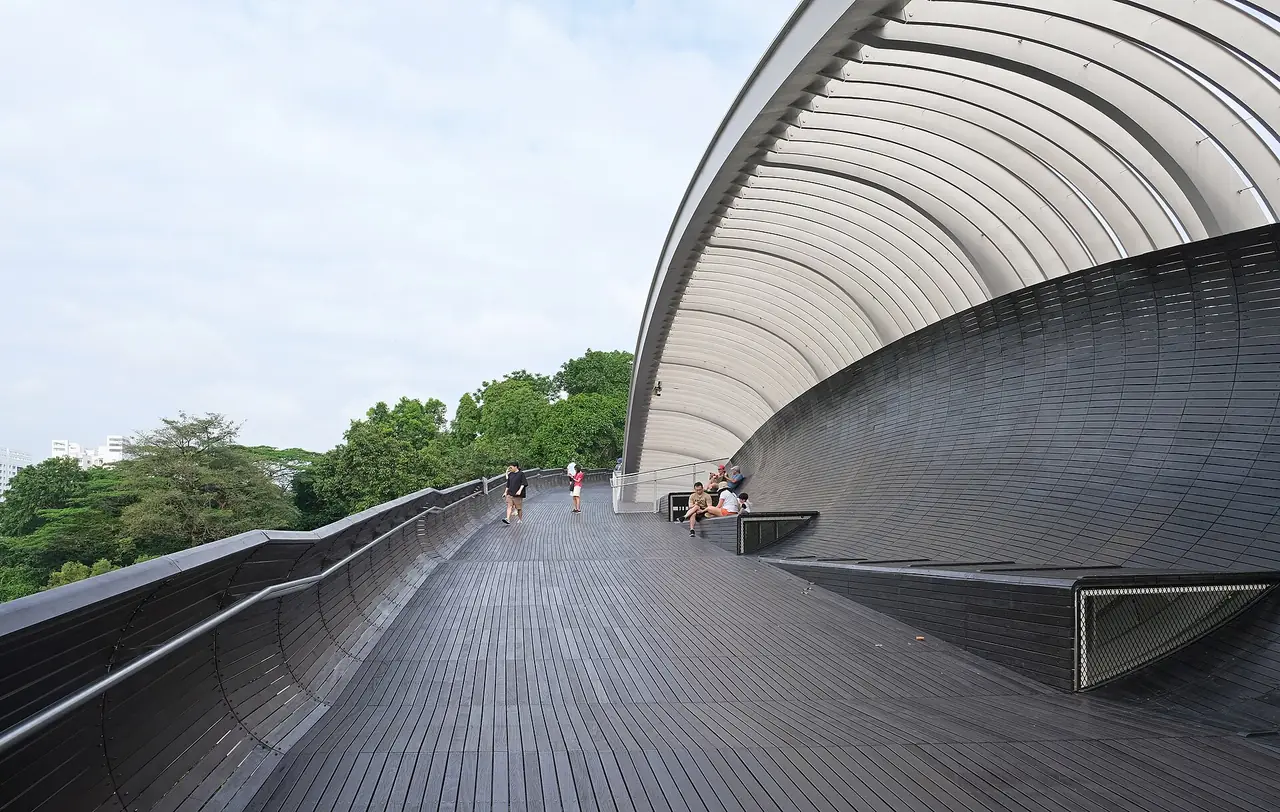 สะพาน Henderson Waves ข้ามถนน Henderson Road ภาพจาก Wikimedia Commons ผู้ถ่าย kallerna สัญญา CC BY-SA 4.0