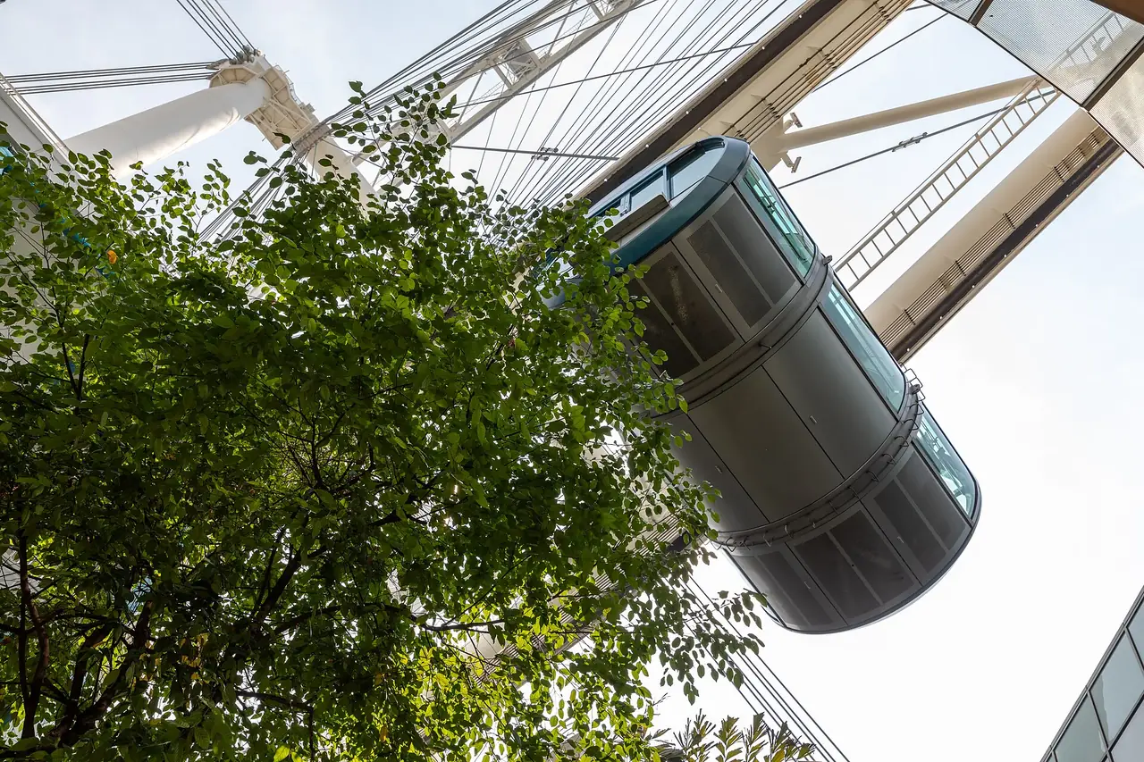 ชิงช้าสวรรค์ Singapore Flyer ตามคำบรรยายภาพต้นฉบับ