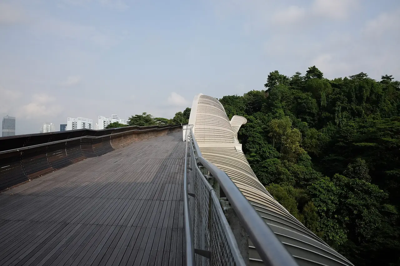 สะพาน Henderson Waves ตามคำบรรยายภาพต้นฉบับ