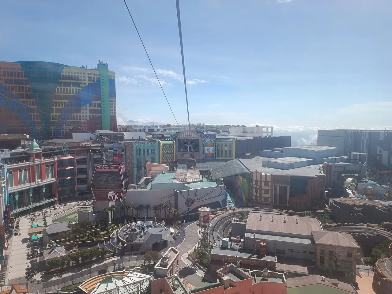 ย่านโรงแรมและร้านค้าของ Resorts World Genting มองจากกระเช้า