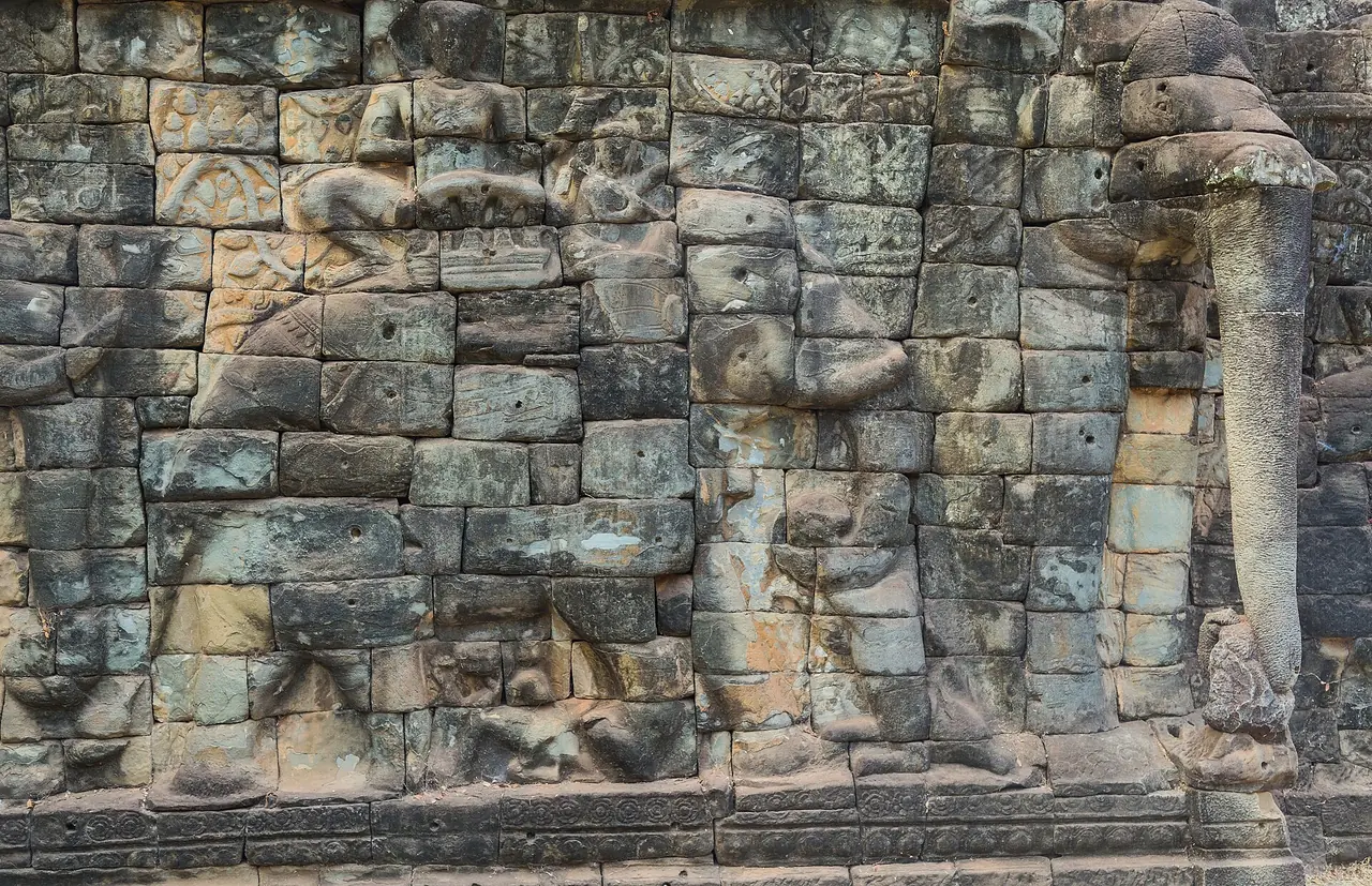 ลานช้าง (Terrace of the Elephants) นครธม