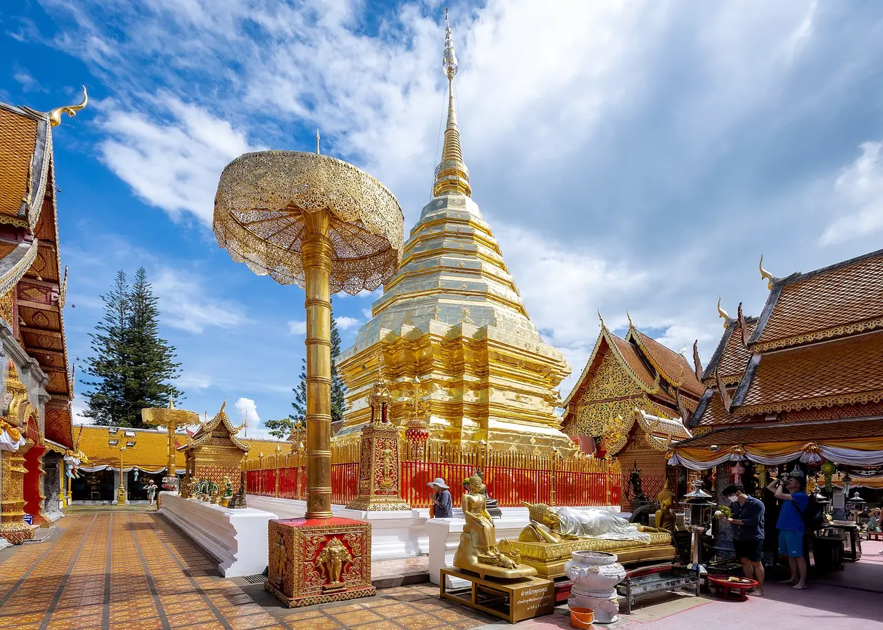 The temple complex at Doi Suthep, Chiang Mai