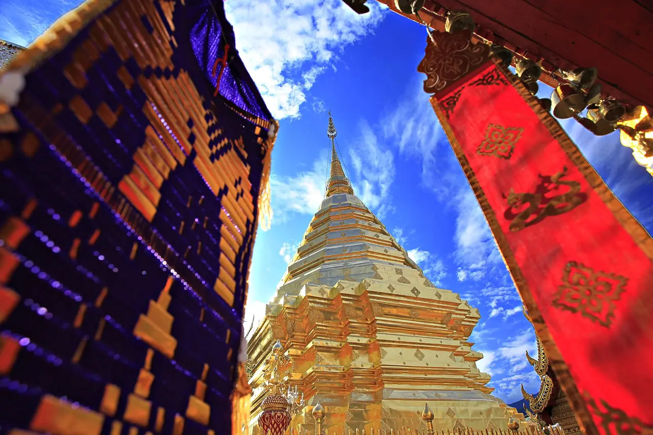 The view toward Chiang Mai from Doi Suthep