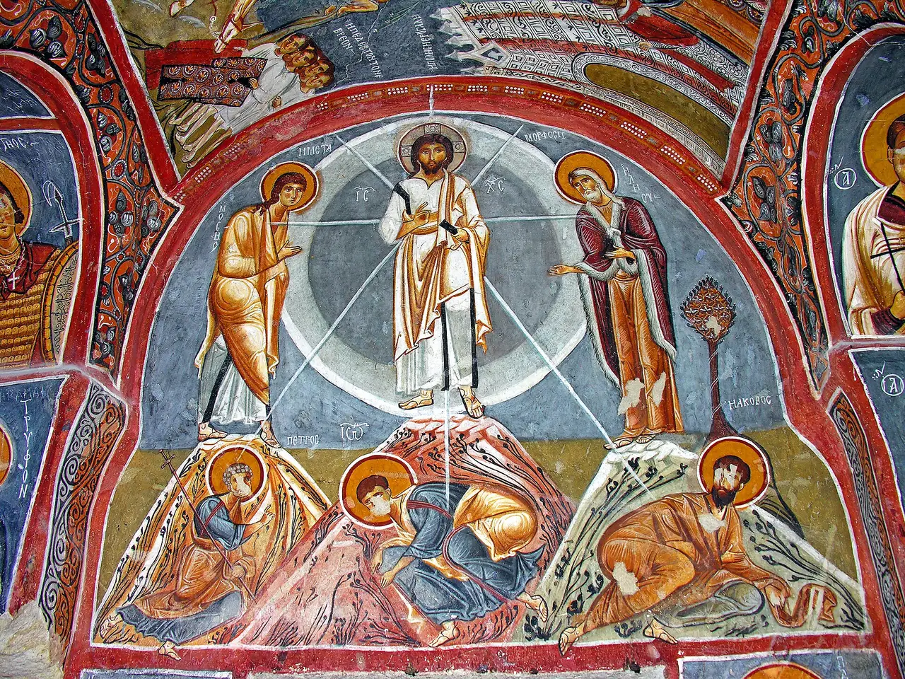 ภาพเขียนสีสดในโบสถ์มืด (Karanlık Kilise) ภาพโดย Dennis G. Jarvis