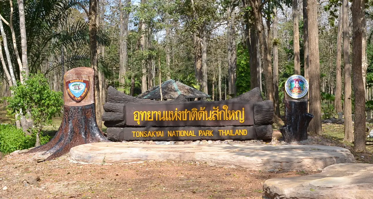 อุทยานแห่งชาติต้นสักใหญ่ ภาพของเทวประภาส มากคล้าย (Tevaprapas Makklay) จาก Wikimedia Commons ใบอนุญาต CC BY 3.0 ชื่อไฟล์ระบุว่าเป็น Ton Sak Yai National Park