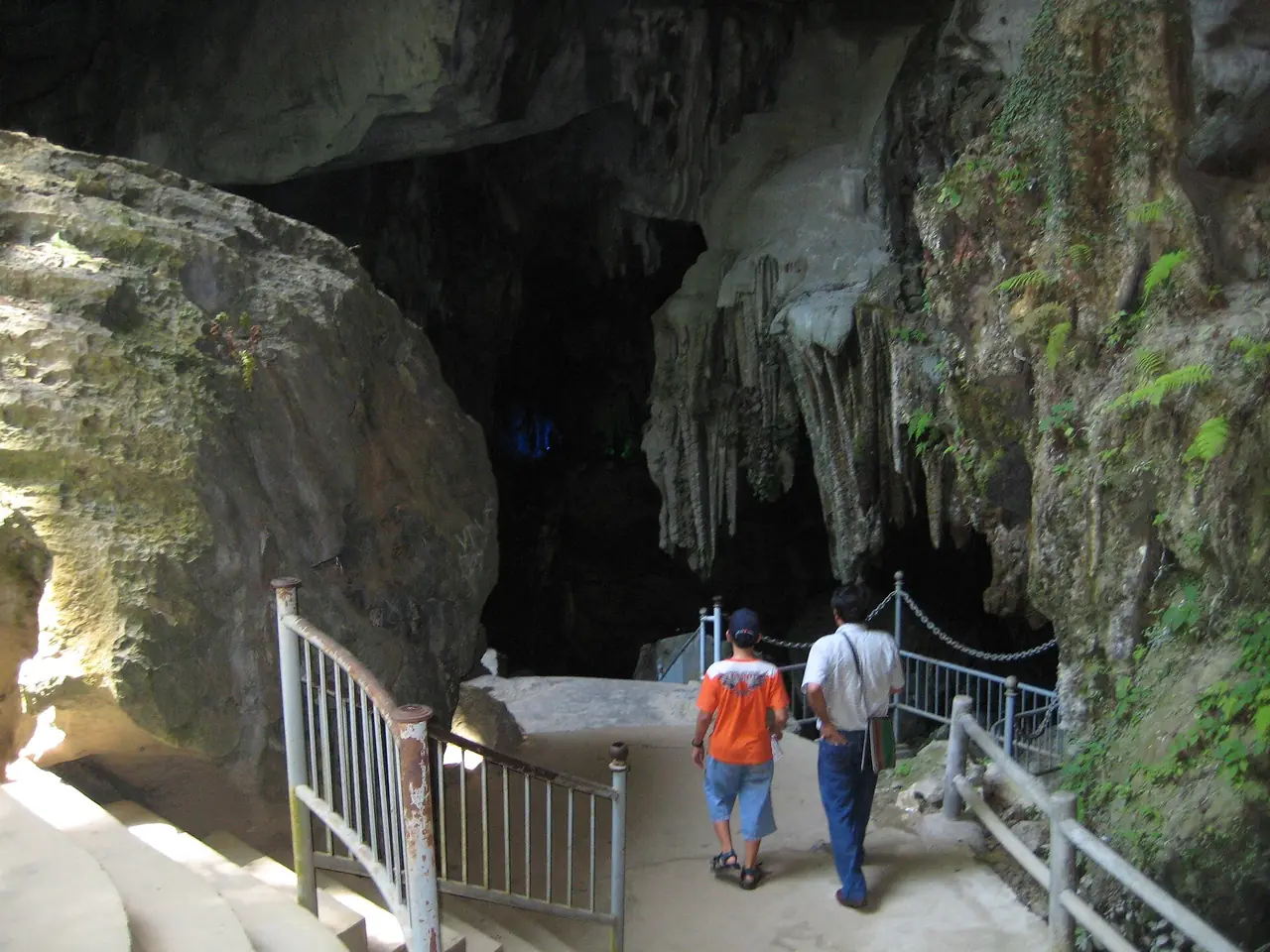 ทางเดินเข้าถ้ำเตียนเซินในอุทยานฟองญาเก๋บ่าง ภาพจาก Wikimedia Commons ผู้ถ่าย Genghiskhanviet สัญญาสาธารณสมบัติ