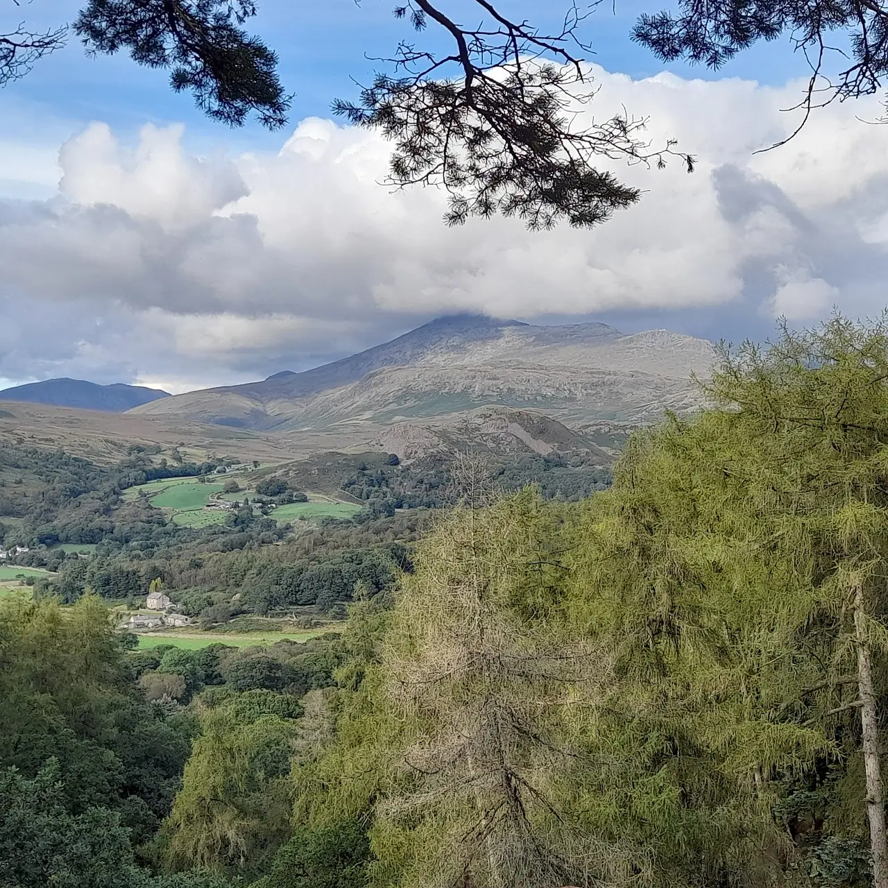 ยอดเขา Scafell Pike มองจากหุบเขาด้านล่าง ภาพจาก Wikimedia Commons ผู้ถ่าย Elkfoto000555 สัญญา CC BY-SA 4.0 ถ่ายต้นฤดูใบไม้ร่วง