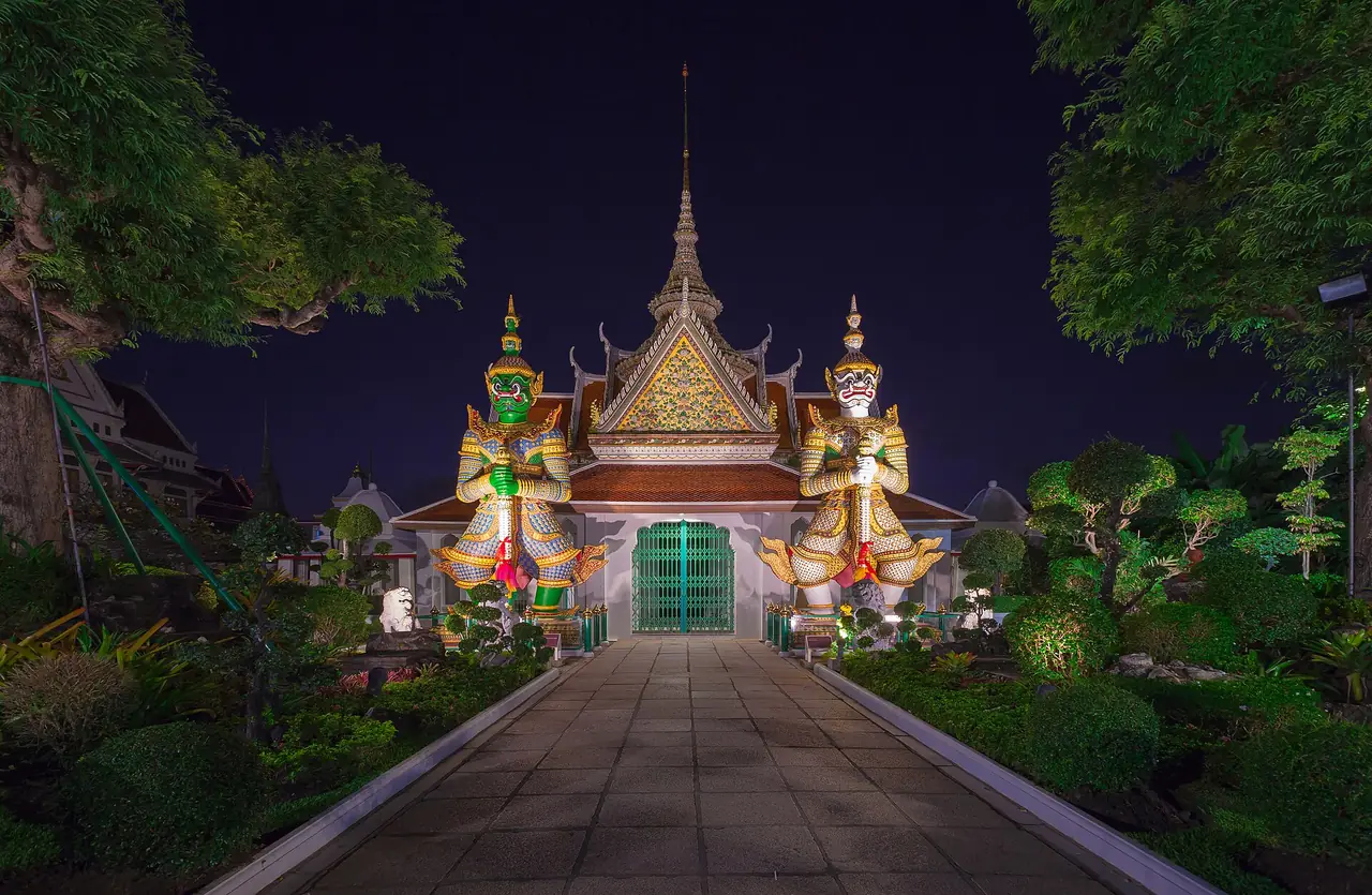 Entrance area at Wat Arun, Bangkok