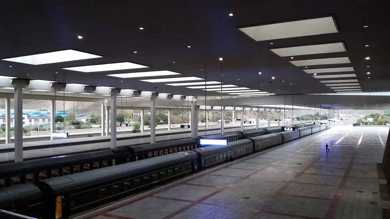 สถานีรถไฟลาซา ภาพถ่ายโดย 钉钉